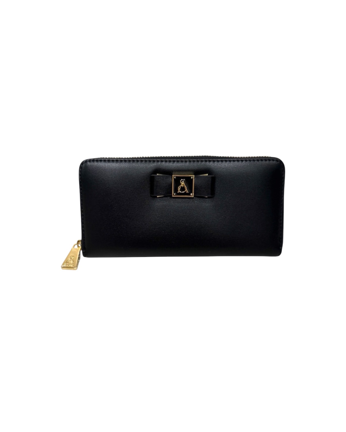 L'ATELIER DU SAC La Douce Wallet Zip Around Fleur 20604-DOU-W6A Black