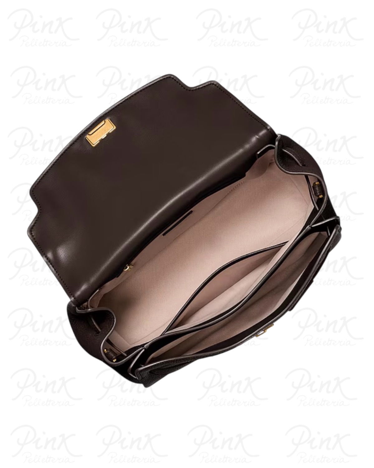 MICHAEL KORS Hamilton Moderne Lg Flap Satchel 30F6ANXS7E251 Chocolate - immagine 3