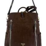 PASHBAG Venom Backpack Alfie Suede 20246-VEN-W6B-P Brown