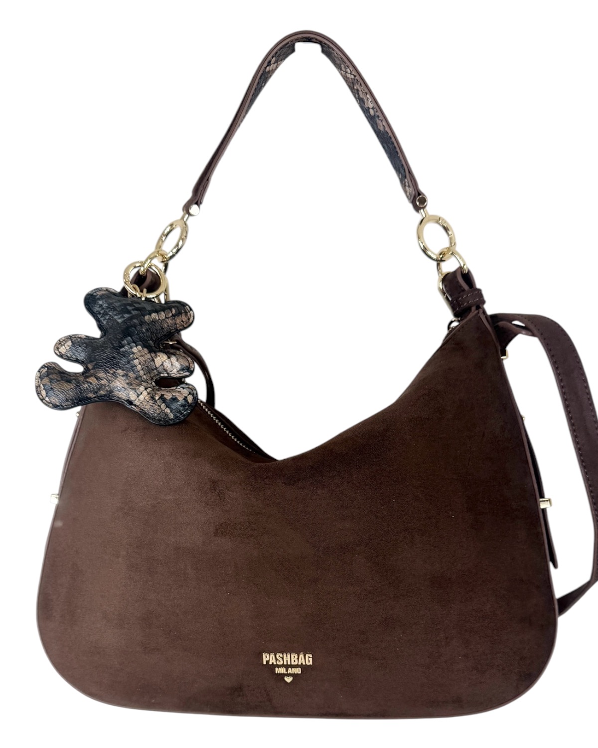 PASHBAG Venom Hobo Marlee Suede 20241-VEN-W6B-P Brown