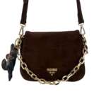 PASHBAG Venom Shoulder Bag Mini Adria Suede 20256-VEN-W6B-P Brown