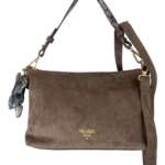 PASHBAG Venom Shoulder Bag Ylenia Suede 20252-VEN-W6B-P Taupe