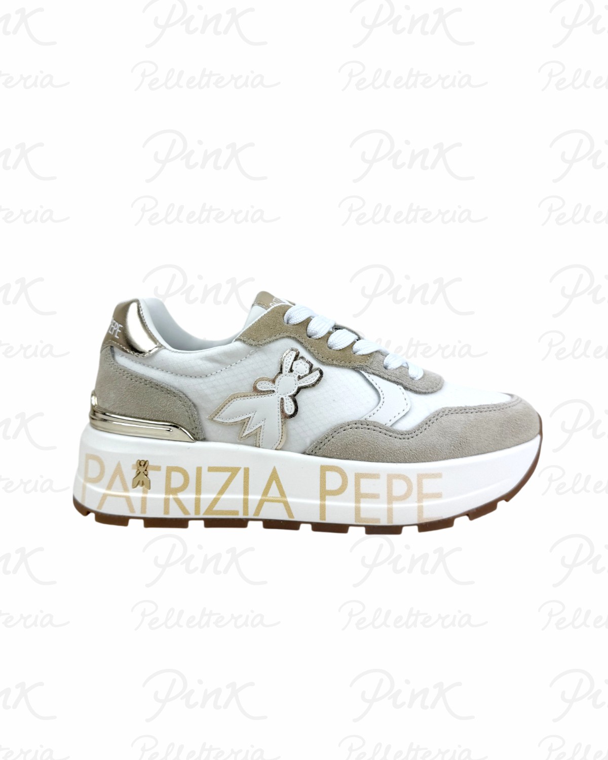 PATRIZIA PEPE Flyhirunner Sneaker PJ369.02 Beige