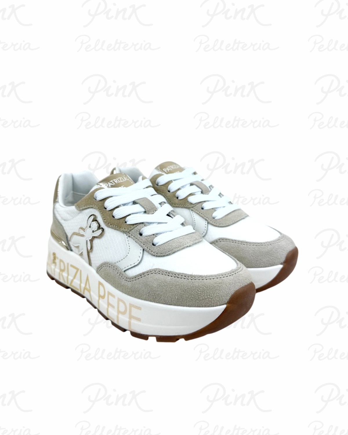 PATRIZIA PEPE Flyhirunner Sneaker PJ369.02 Beige
