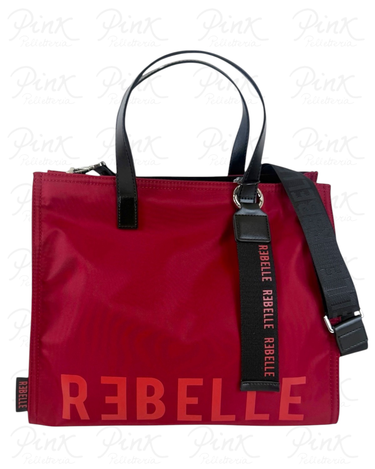 REBELLE Electra Nylon Tote c/Tracolla REB0082-T0001-0141 Oxblood