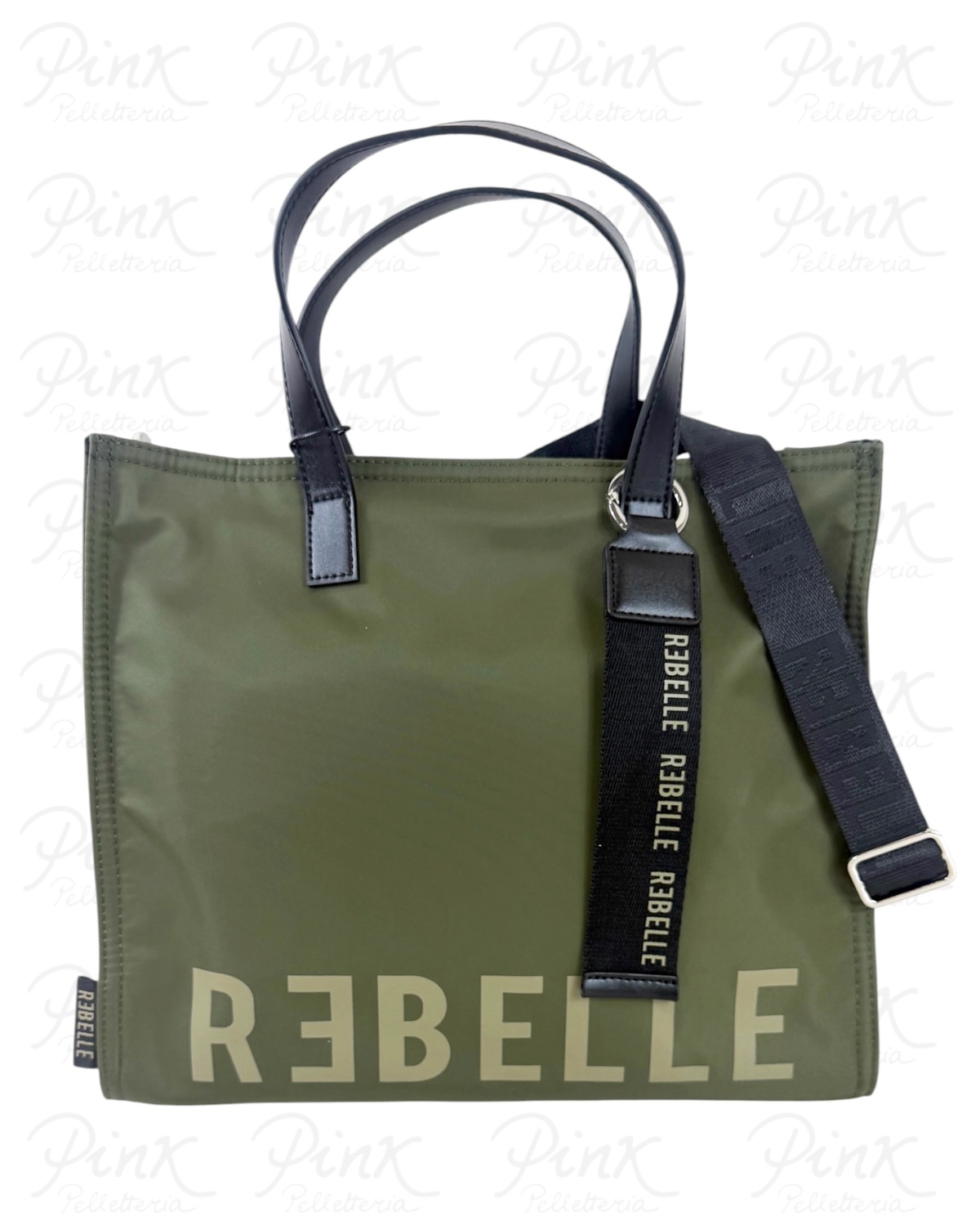 REBELLE Electra Nylon Tote c/Tracolla REB0082-T0001-0187 Lizard