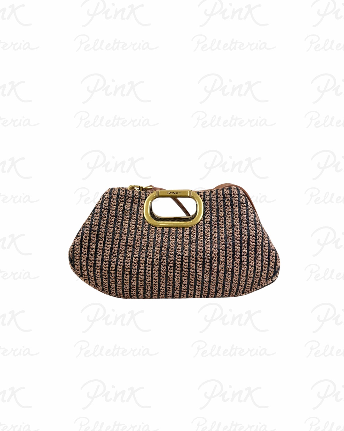 TWINSET Maxi Clutch Bicolore 261TB7500 06228 CuoioNero