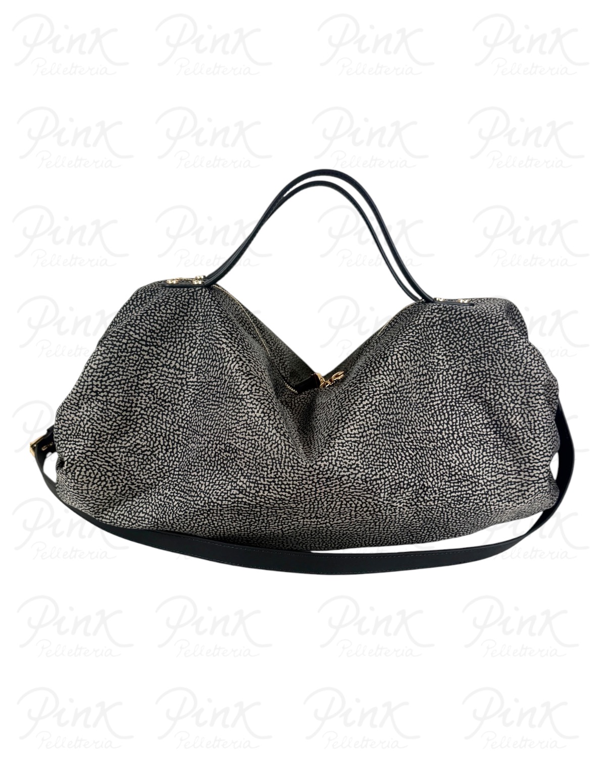 BORBONESE B-Accademy Borsa Bauletto L. C/T 910103290195 M32 Catrame - immagine 3