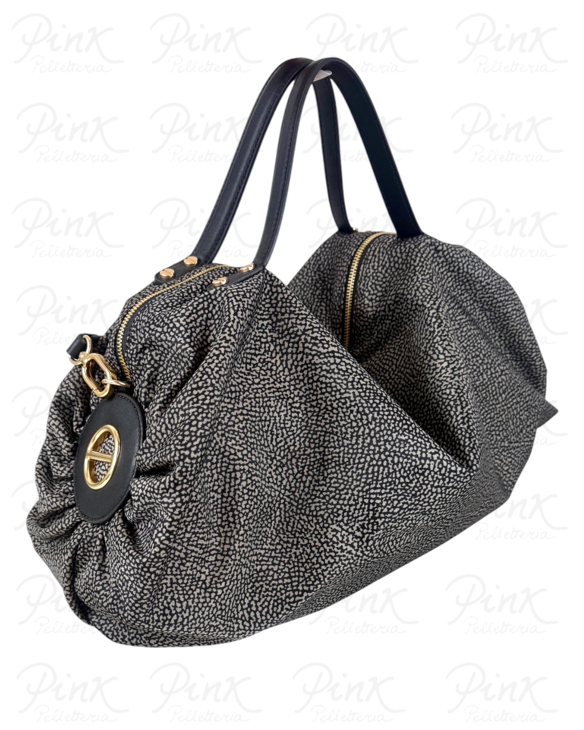 BORBONESE B-Accademy Borsa Bauletto L. C/T 910103290195 M32 Catrame - immagine 2