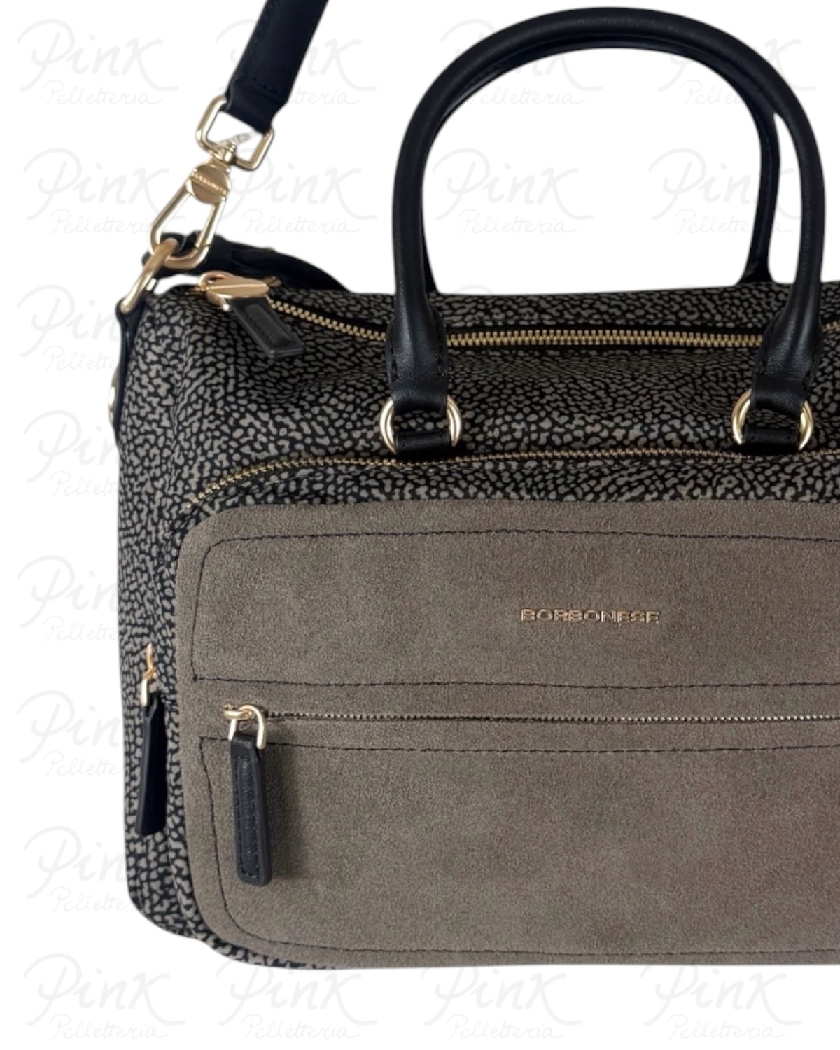 BORBONESE B-Club Bauletto M. C/T 910103460288 M34 Catrame/Cenere - immagine 4