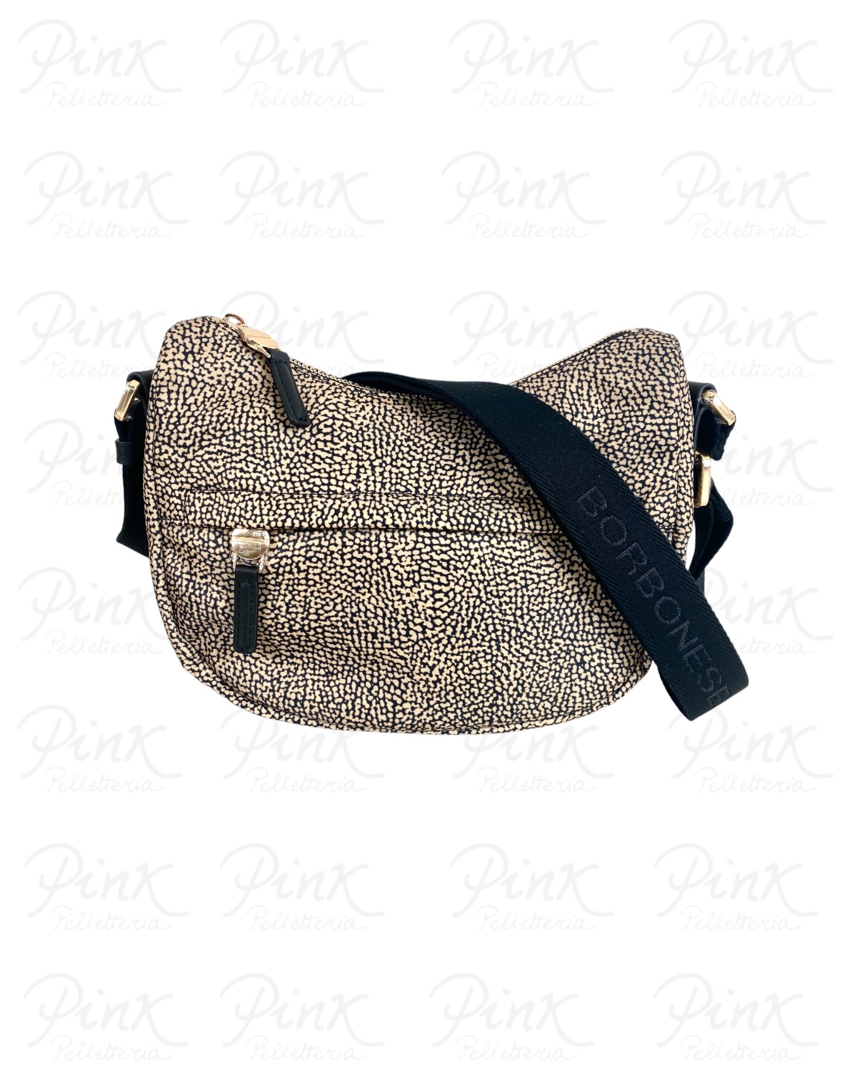 BORBONESE B-Club Borsa Luna XS. 91010338X95 X11 Op Naturale/Nero
