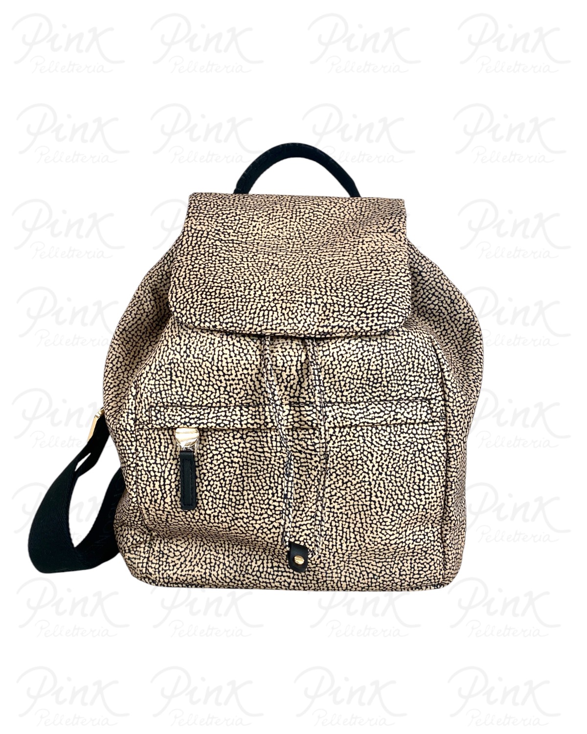 BORBONESE B-Club Zaino M. C/Patta 910103470X95 X11 Op Naturale/Nero