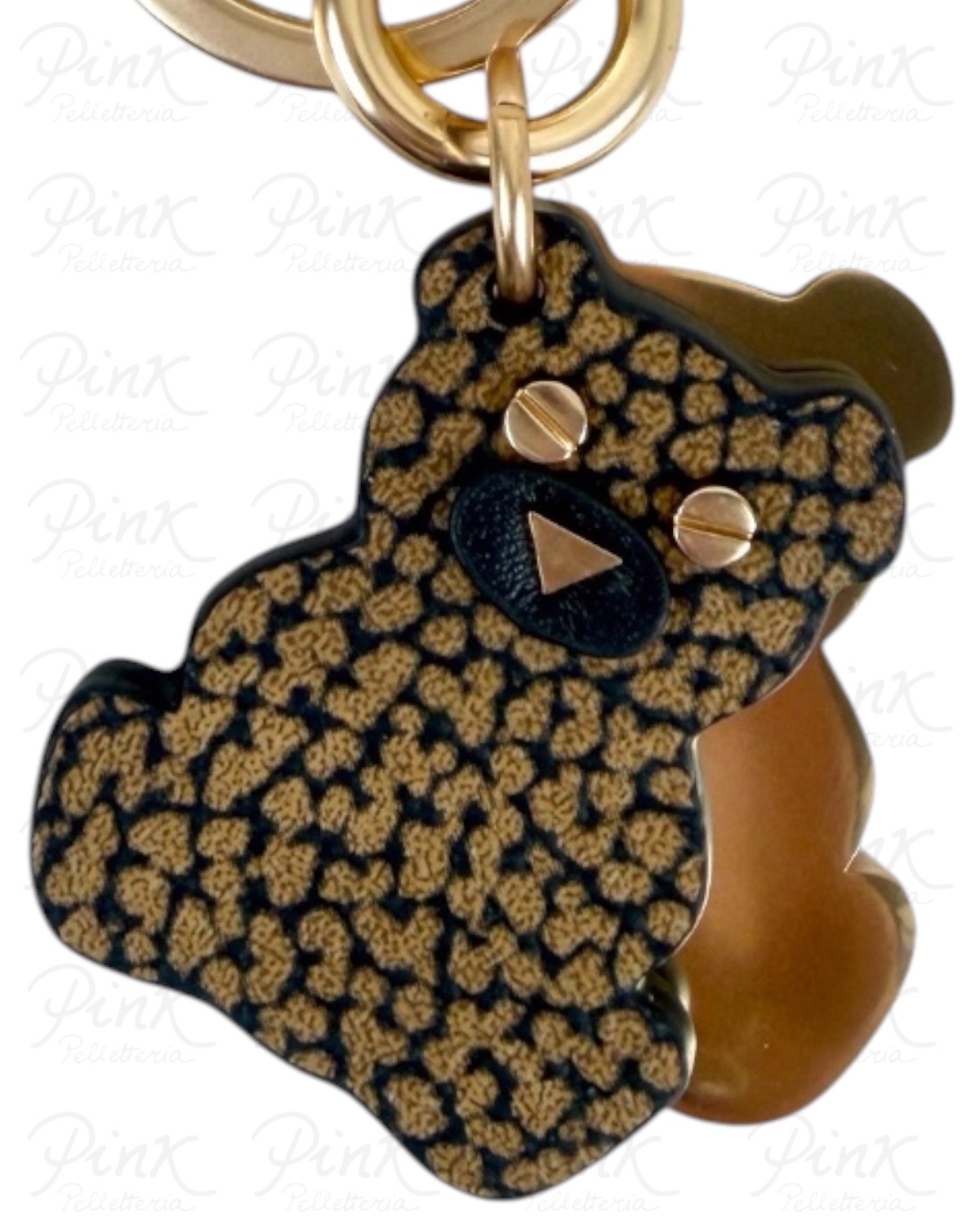 BORBONESE Les Amis Portachiavi Orso 91070022203 306 Op Naturale - immagine 3