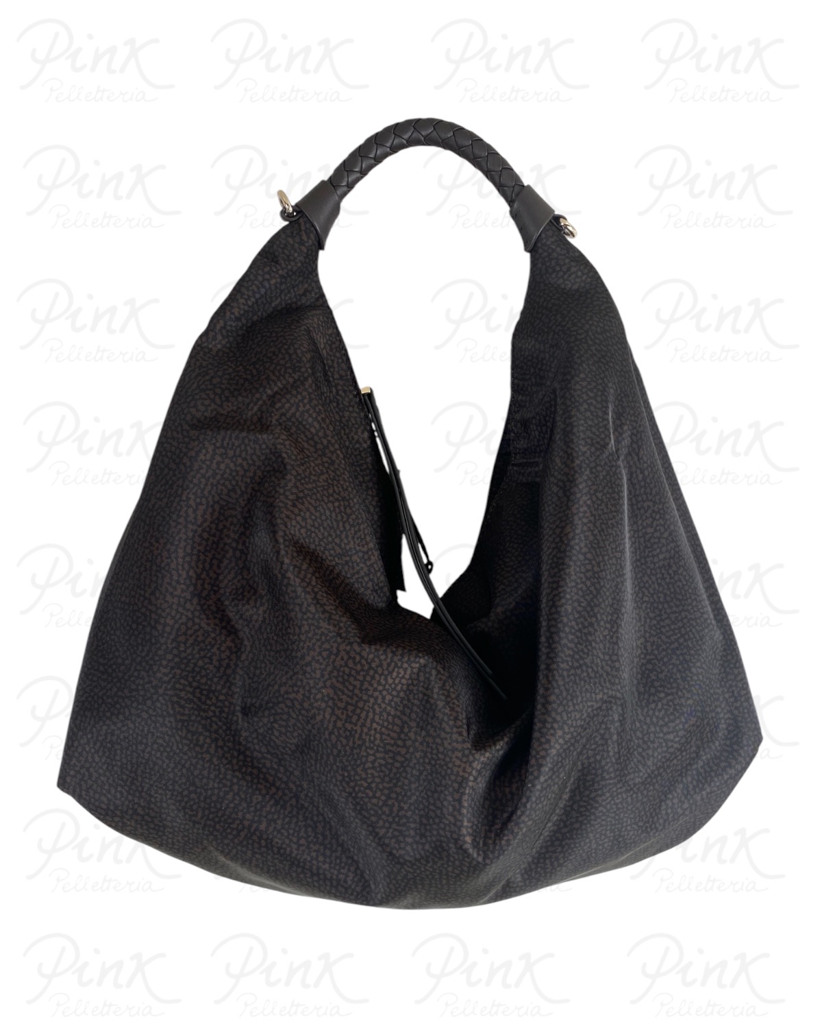 BORBONESE Plie Borsa Hobo M. 910102060195 219 Cioccolato
