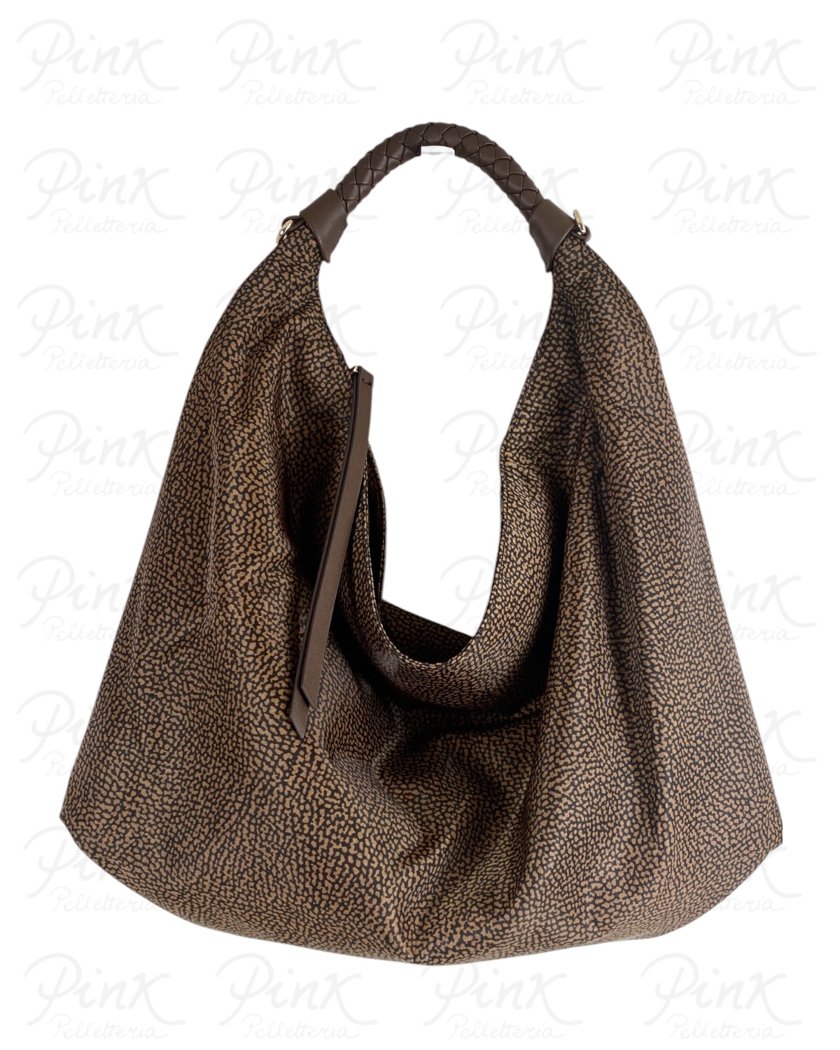 BORBONESE Plie Borsa Hobo M. 910102060195 264 Castagno