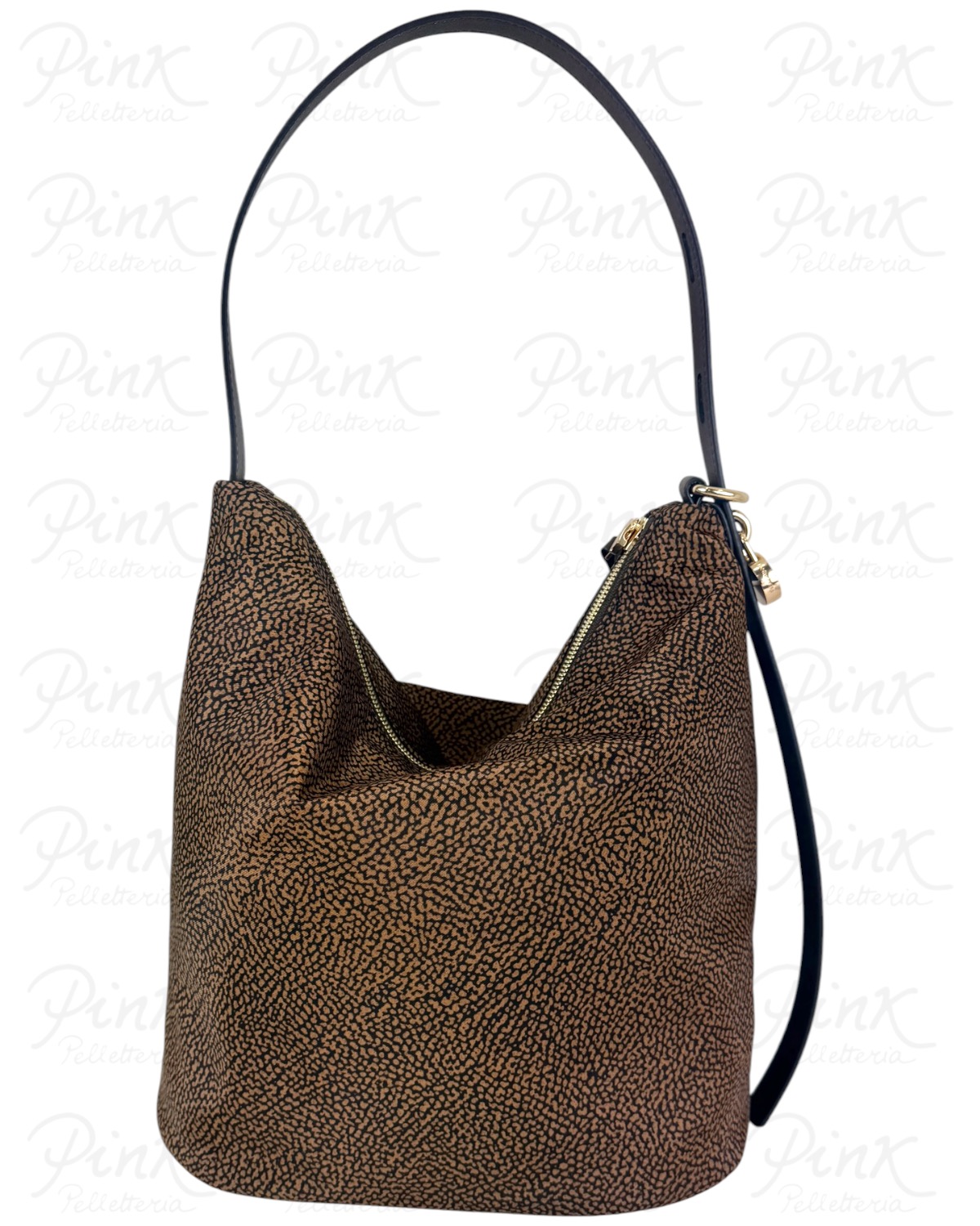 BORBONESE Prive Borsa Secchiello M. 91010227AH1 264 Castagno - immagine 3