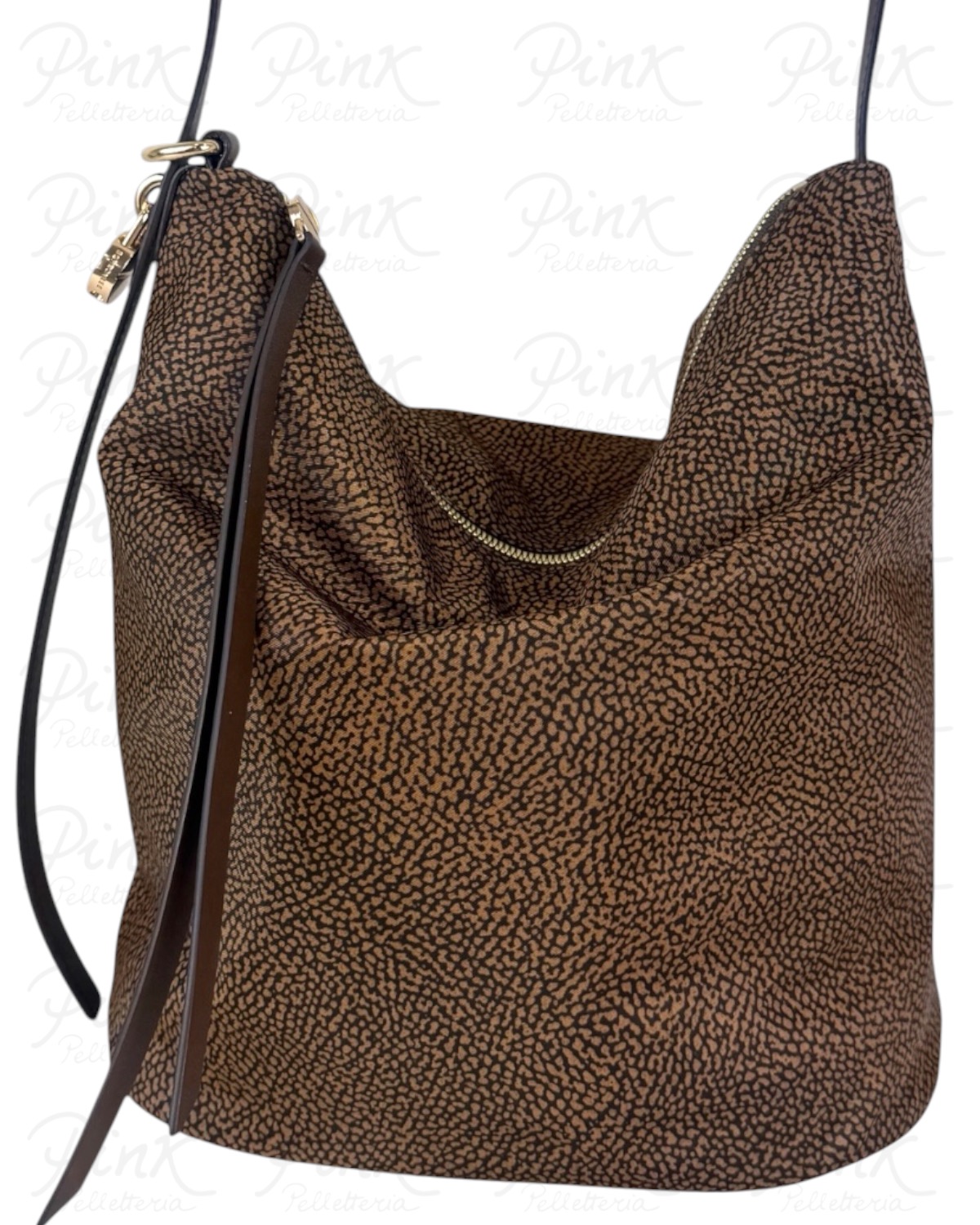 BORBONESE Prive Borsa Secchiello M. 91010227AH1 264 Castagno - immagine 4