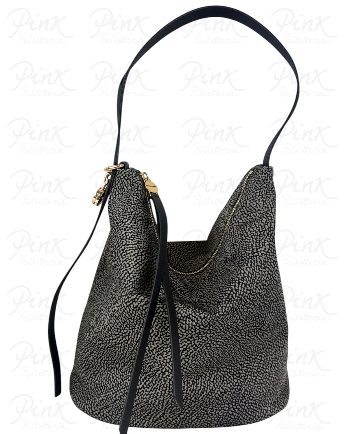 BORBONESE Prive Borsa Secchiello M. 91010227AH1 M32 Catrame