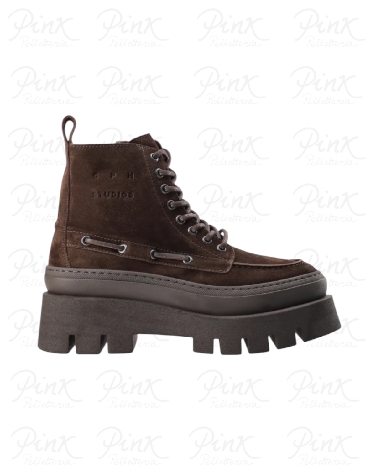 COPENHAGEN Woman Lace-Up Boot F6CPH697/SUE CHO Chocolate