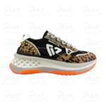 EMANUELLE VEE Arcade Sneaker Strass 462P-101-14-P178K Leo/Black