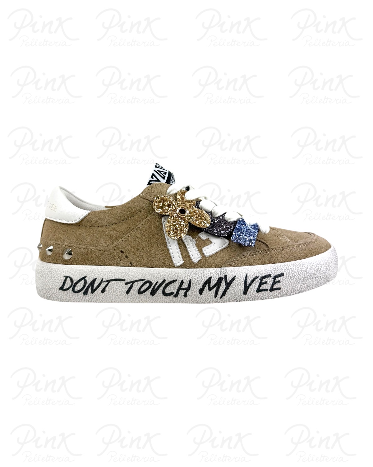 EMANUELLE VEE Olivia Sneaker Charms 462P-104-30-P011 Beige