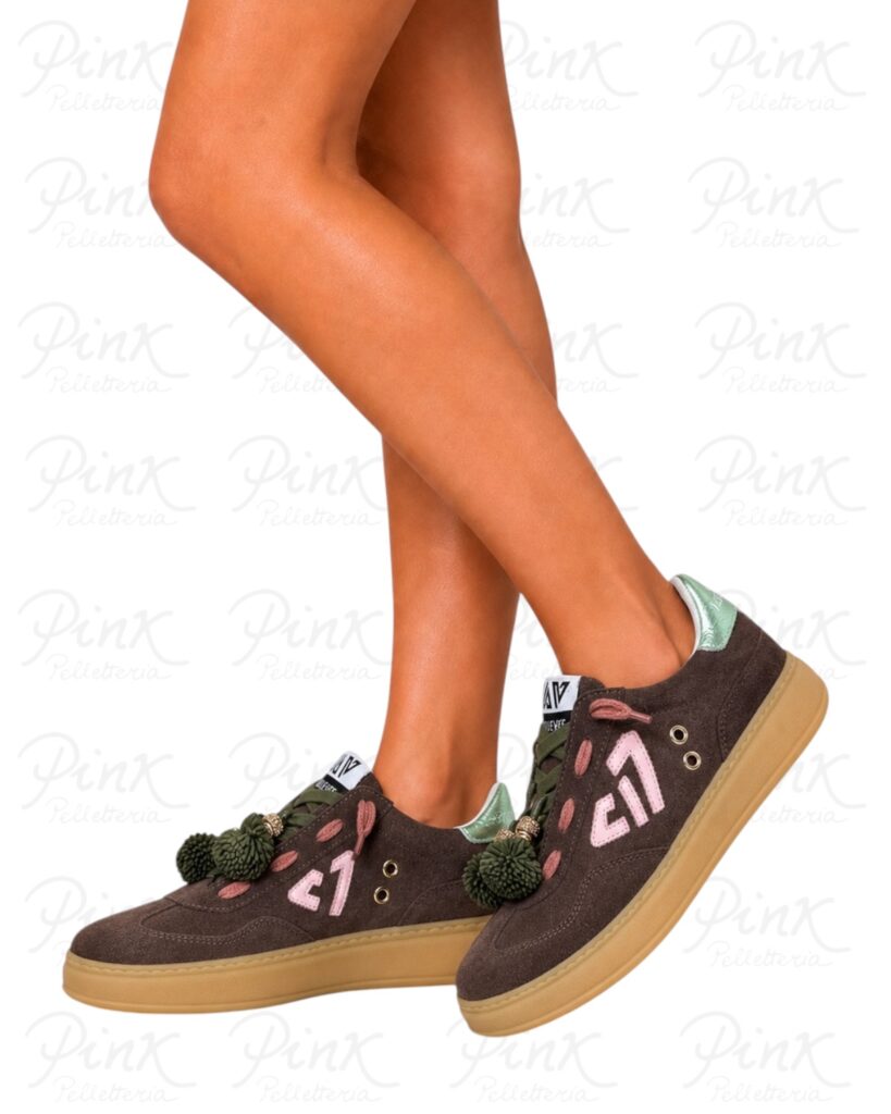 EMANUELLE VEE Pixi Sneaker Nappe 462P-105-10-P011 Dark Brown