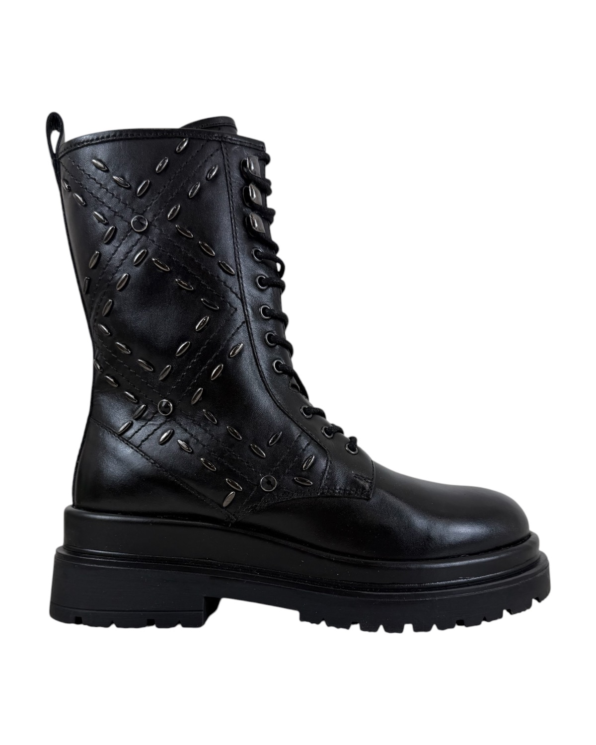 EMANUELLE VEE Thelma Anfibio Borchie 462M-409-10-CRW Black