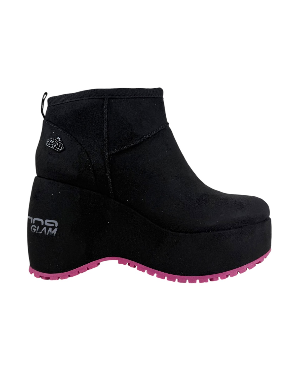 FORNARINA Bubble Beatle Zeppa Snow H9 Black