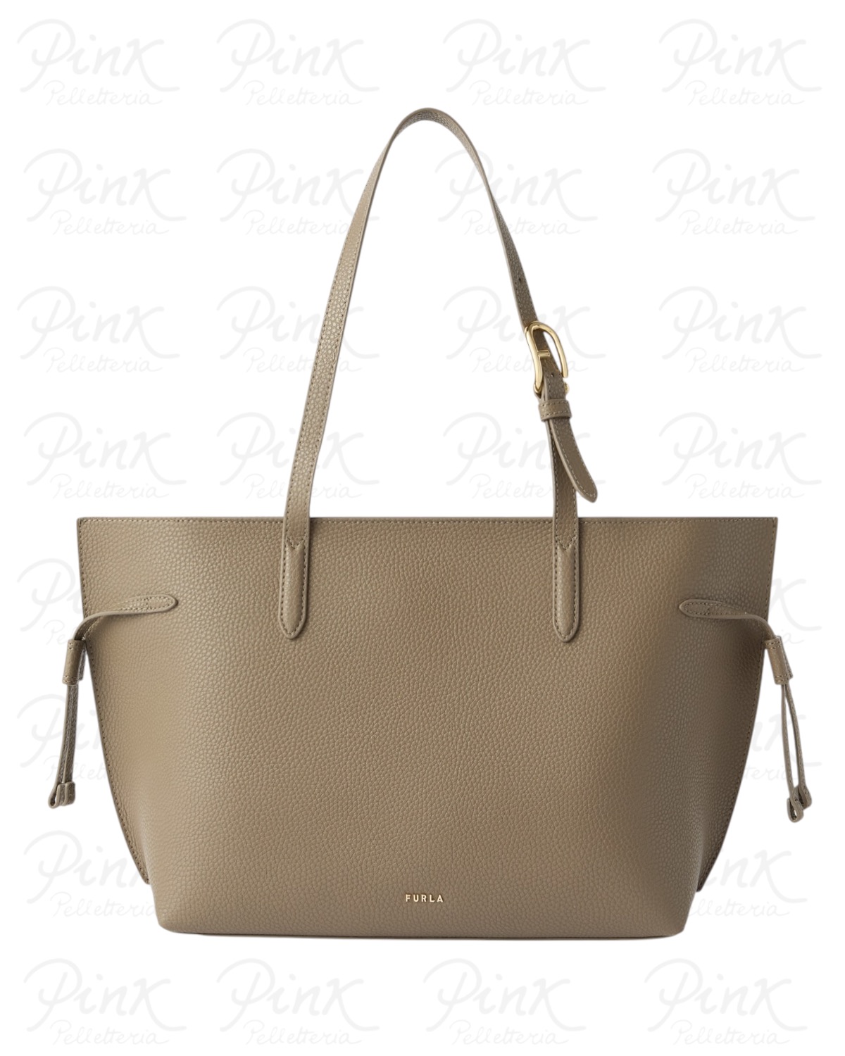 FURLA Ava M Tote W/Zip WB02069-BX4329-4916S Muddy Gray/Rosewood