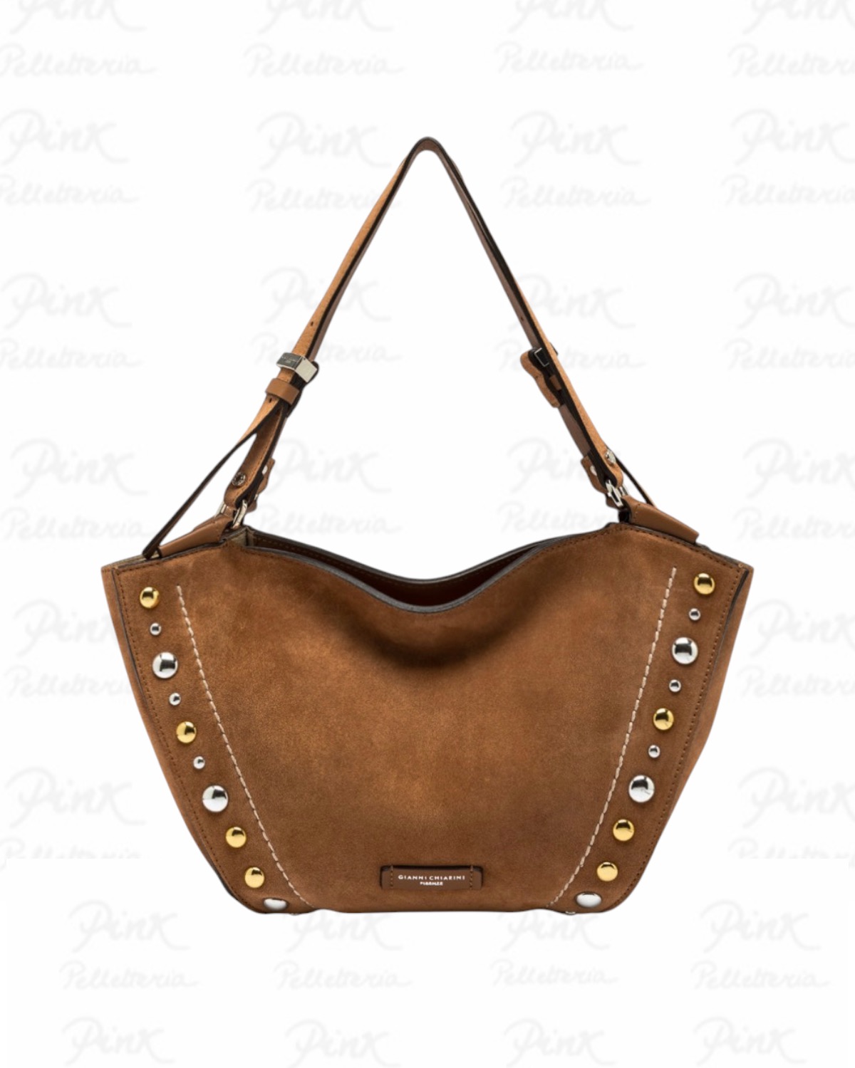 GIANNI CHIARINI Bloom Shopping Bag 12376-CMBRC-1478 Caramel