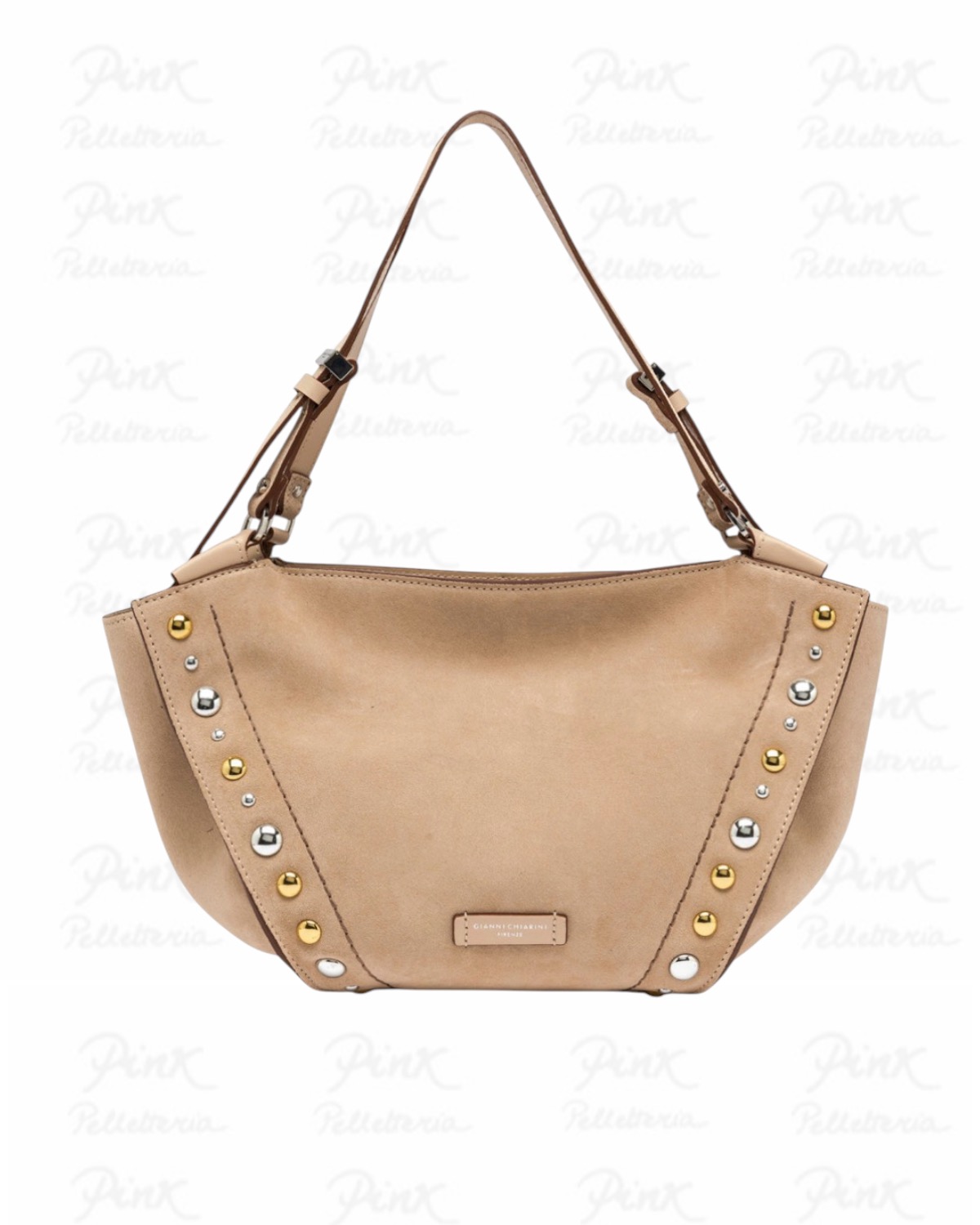 GIANNI CHIARINI Bloom Shopping Bag 12376-CMBRC-9308 Nude