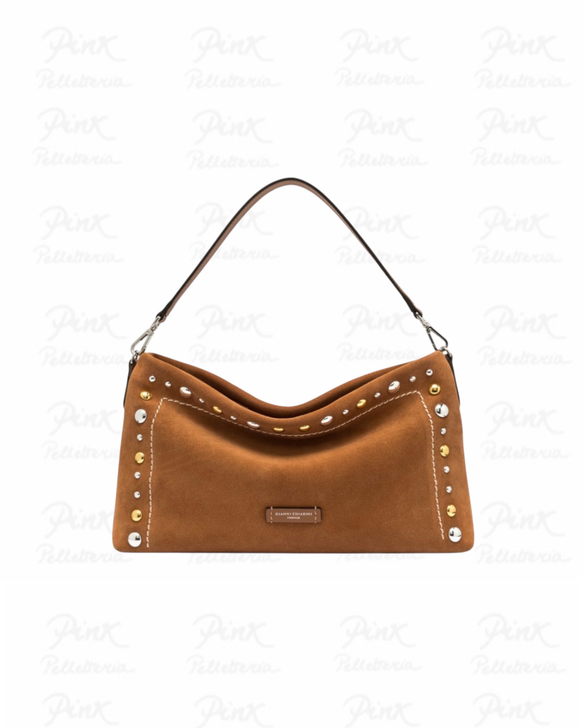 GIANNI CHIARINI Elisa Shoulder Bag 11985-CMBRC-1478 Caramel