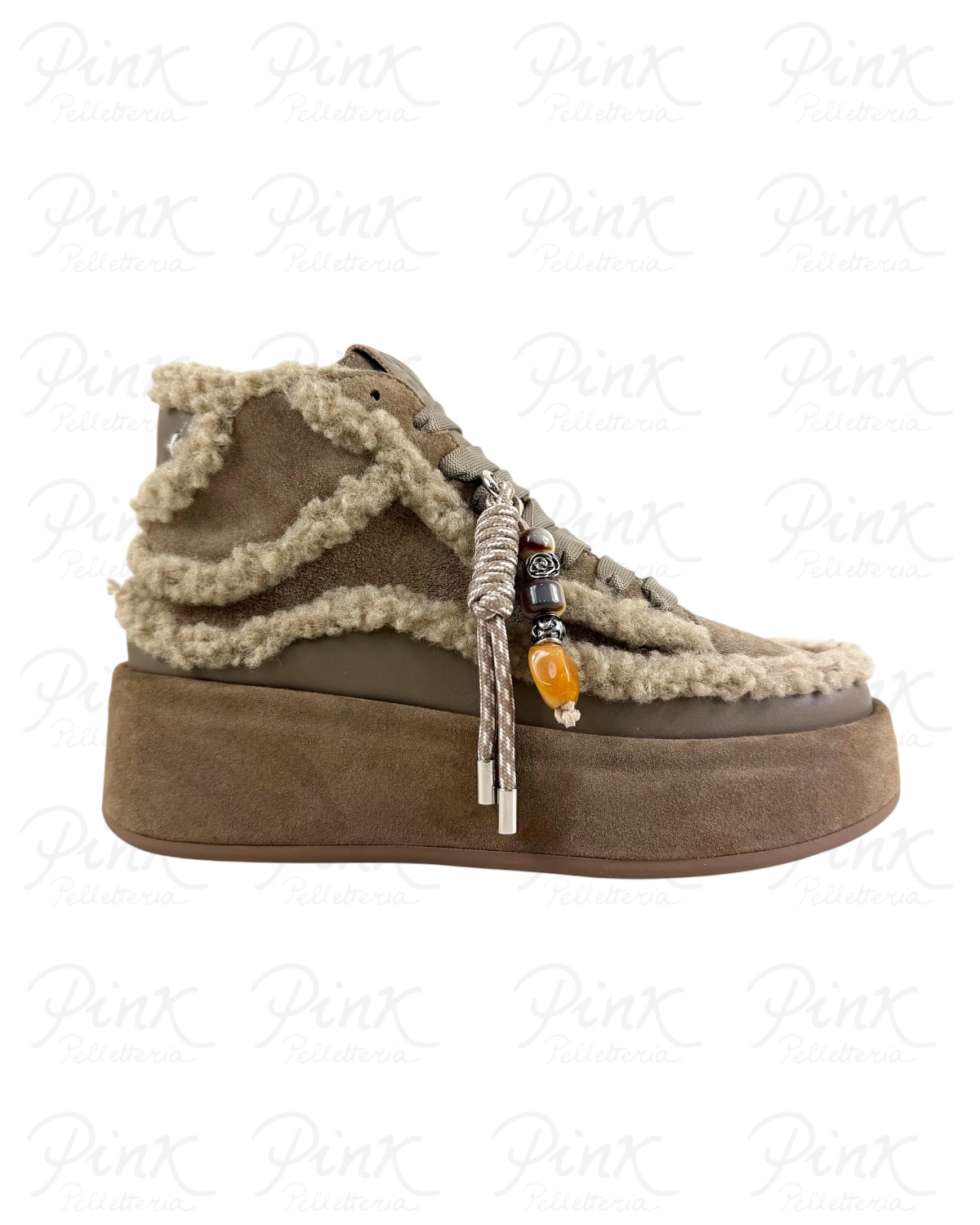 GIO+ Oliva Sneaker Alta Woman Combi LOLITA04 Brown