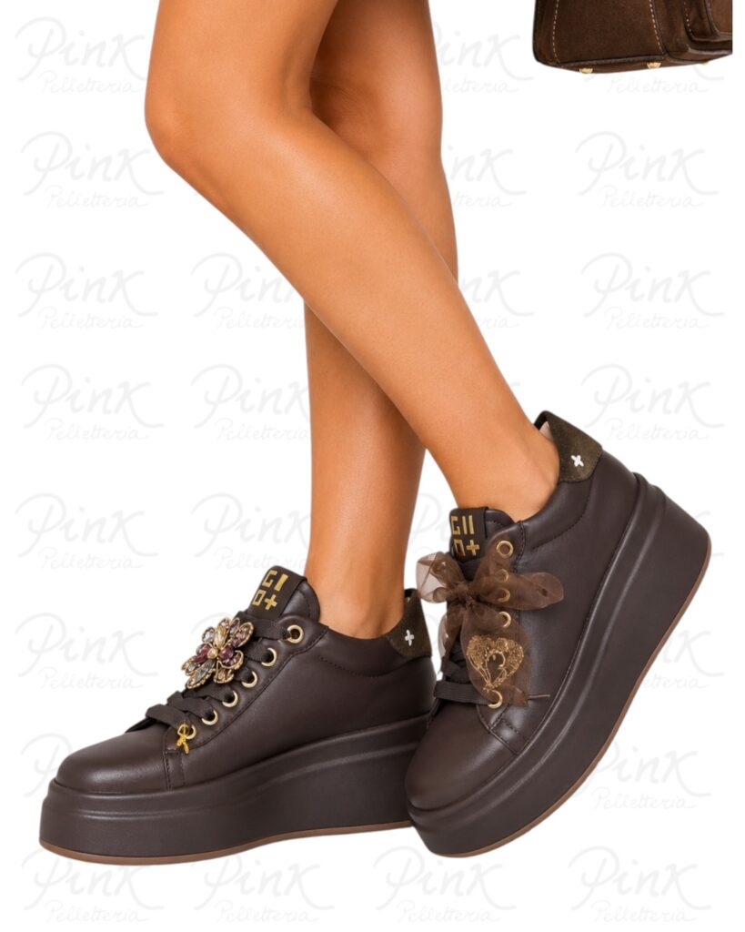 GIO+ Oliva Sneaker Woman Combi OLIVA120 Moro