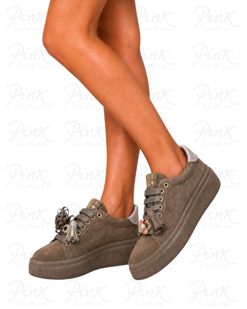 GIO+ Oliva Sneaker Woman Combi OLIVA150 Taupe