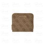 GUESS Coleen Logo Small Zip Around SWSG9756137 LTL Latte Logo