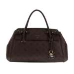 GUESS Diana 3 Compartment Satchel HWPD9727060 CYO Chocolate Logo