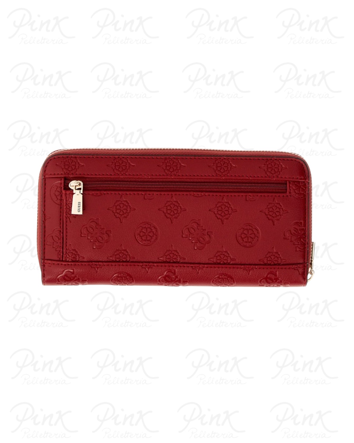 GUESS Diana Large Zip Around SWPD9727146 DCL Dark Cherry Logo - immagine 2
