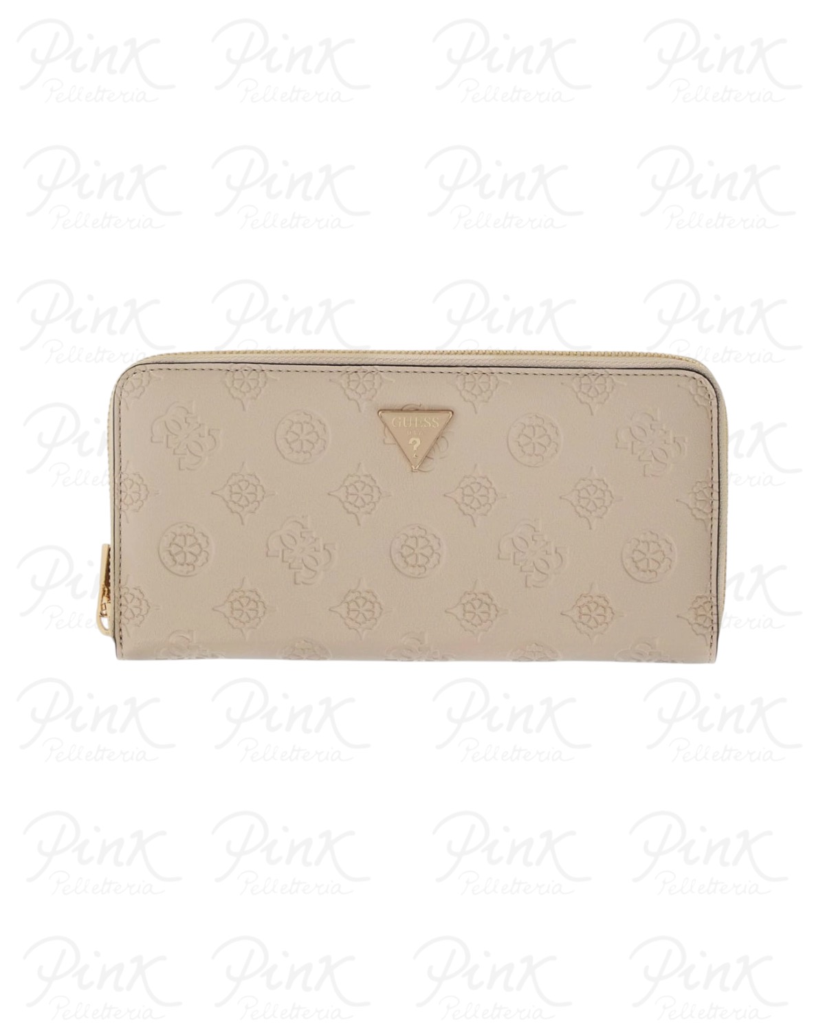 GUESS Diana Large Zip Around SWPD9727146 LUG Light Taupe Logo