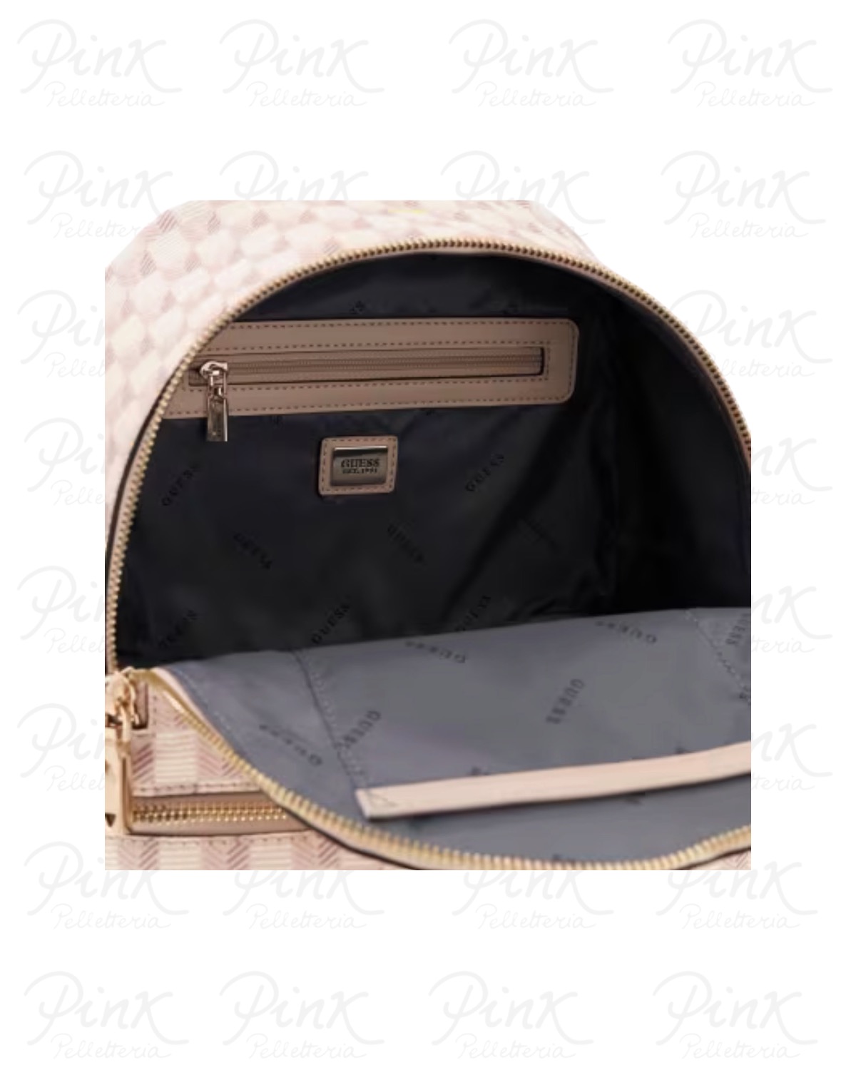 GUESS Follie Small Backpack TWLW9676032 BHG Blush Logo - immagine 4