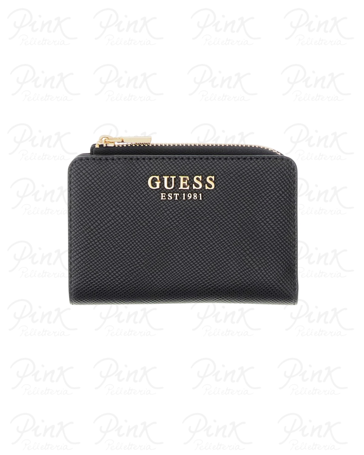 GUESS Gilda Zip Around Card Case SWZG9747156 BLA Black