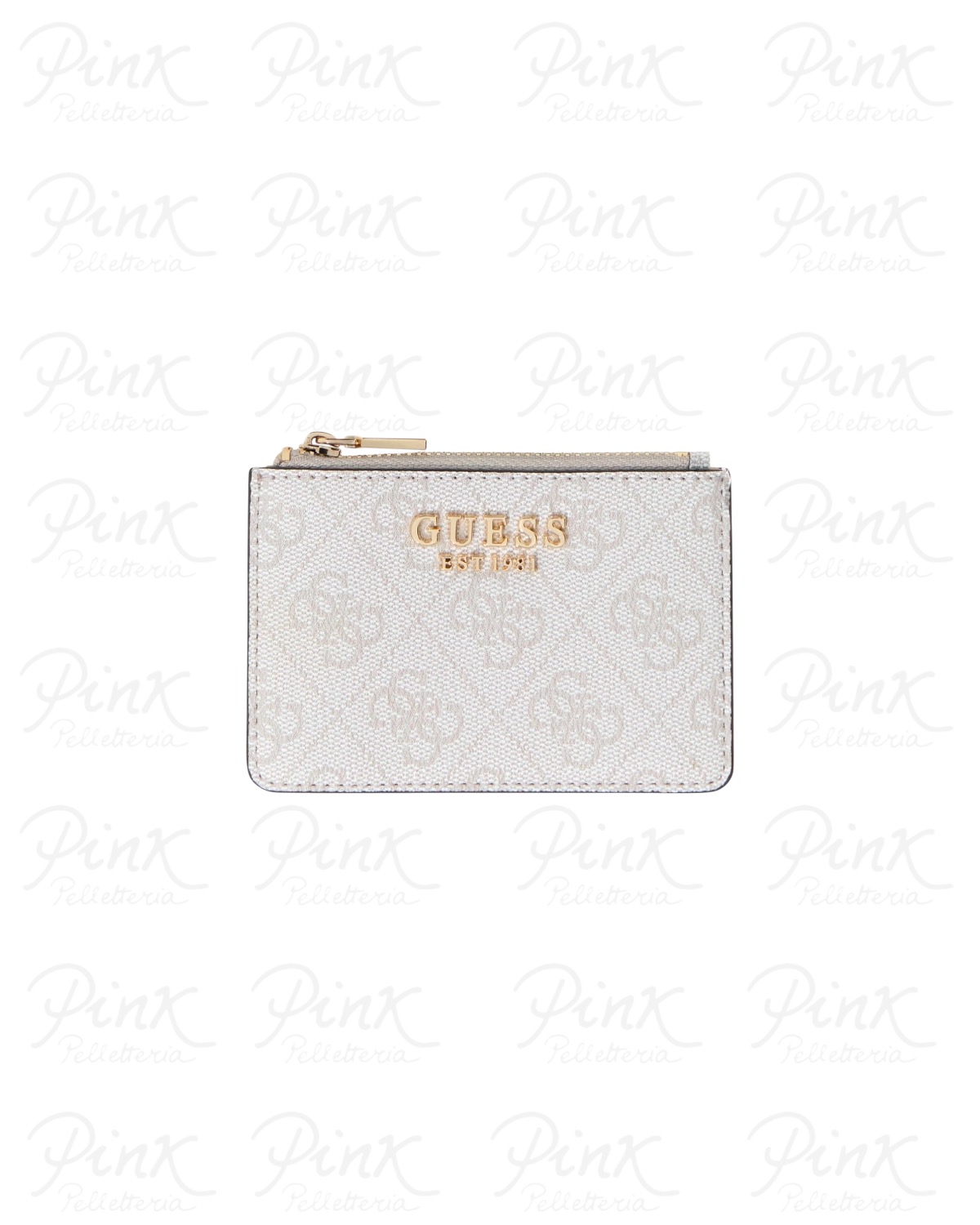 GUESS Laurel II Credit Card Case SWSG7459505 BNN Bone Logo