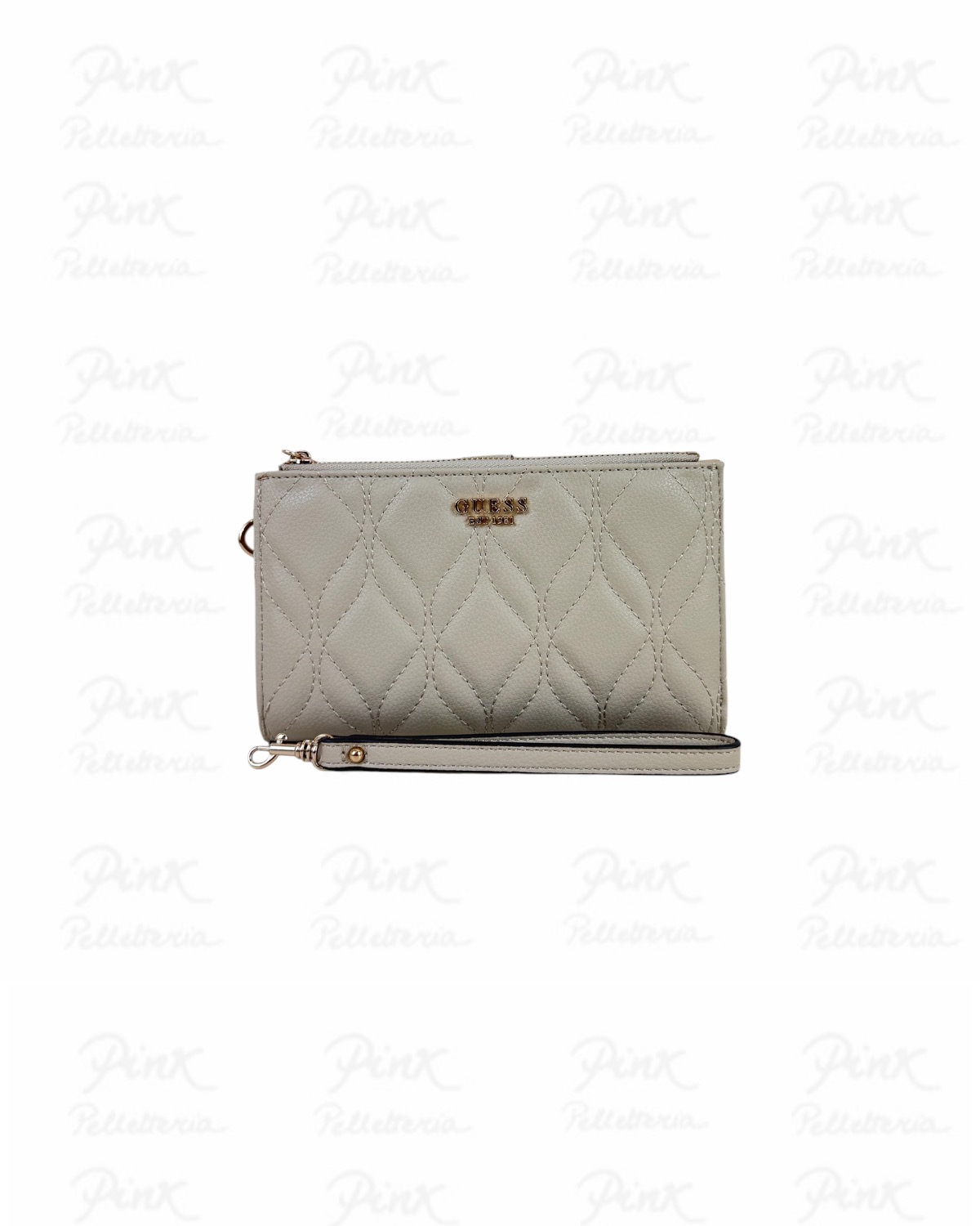 GUESS Maxine Double Zip Organizer SWQG9733157 LTA Light Taupe