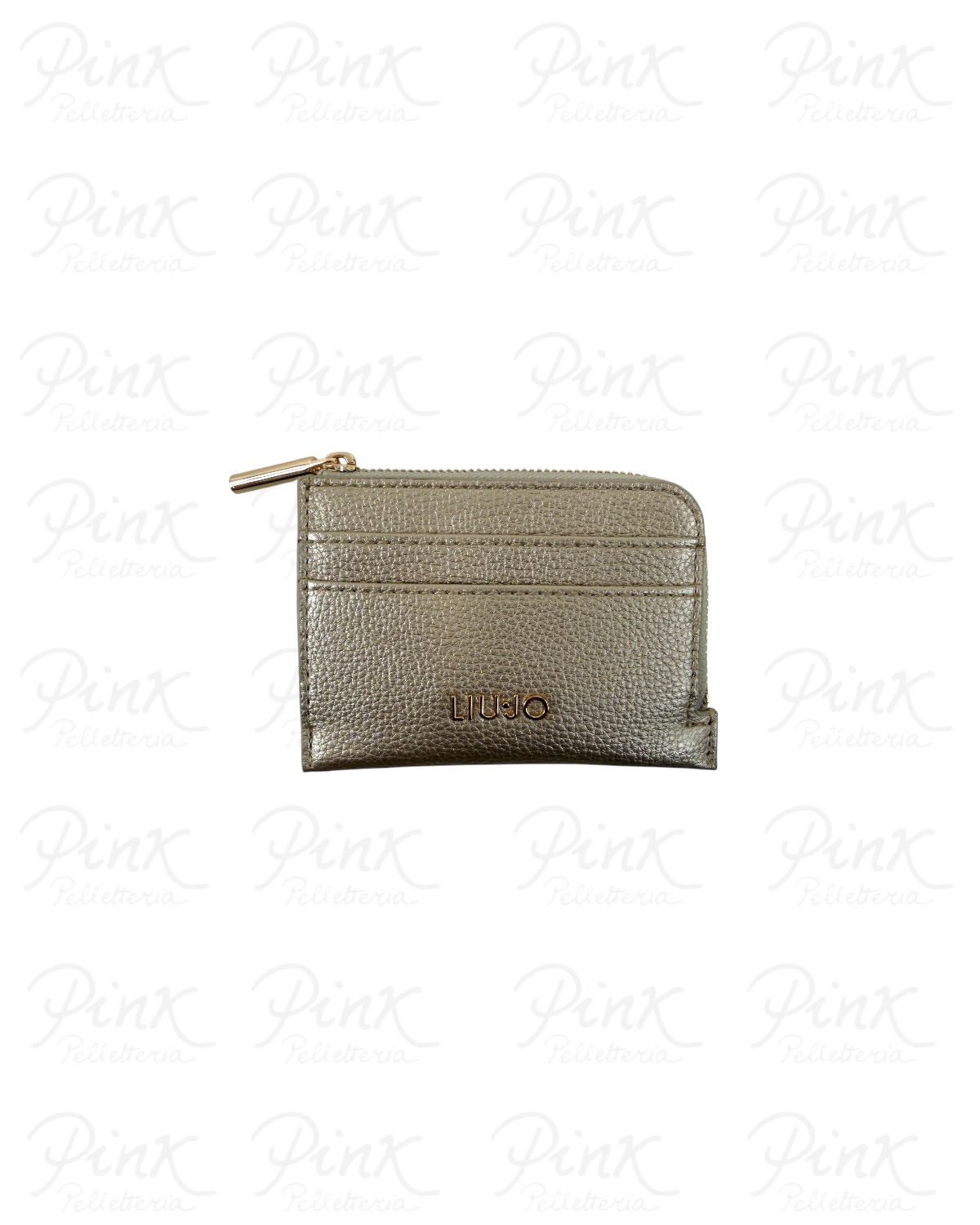 LIU JO Caliwen S Credit Card Case AF6173E1019-90048 Light Gold