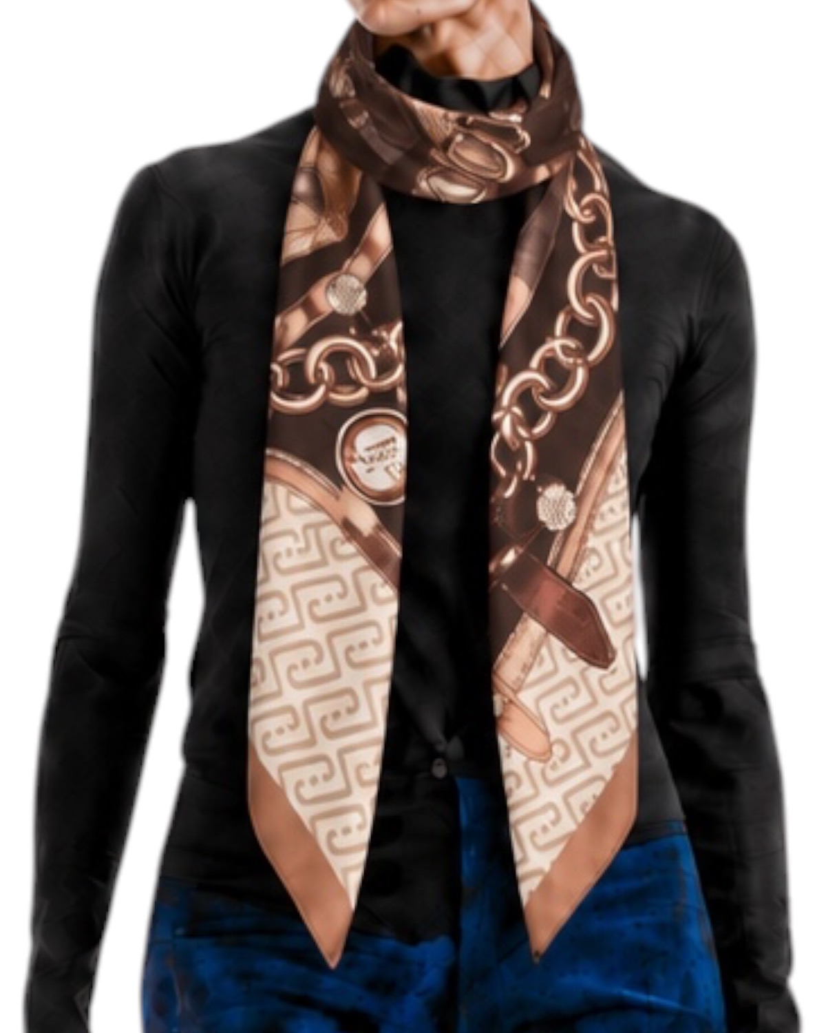 LIU JO Logo Foulard 2F6071T2745 00533 Testa Moro - immagine 2