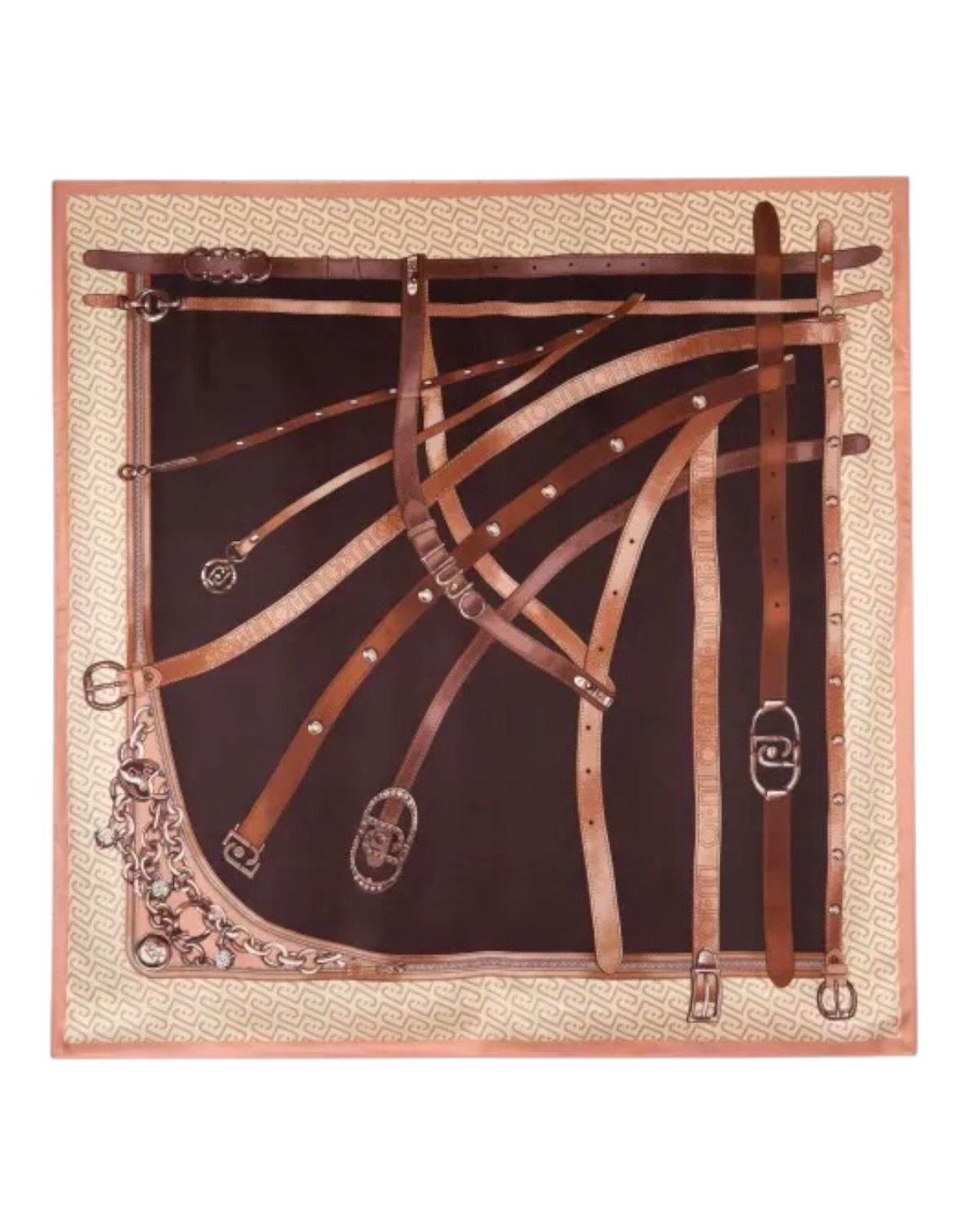 LIU JO Logo Foulard 2F6071T2745 00533 Testa Moro
