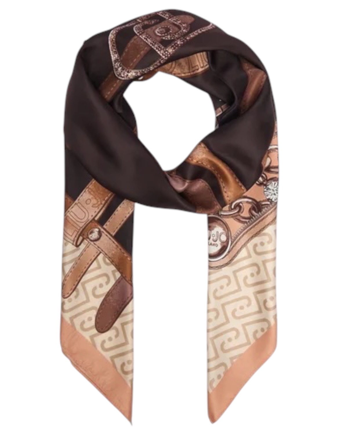 LIU JO Logo Foulard 2F6071T2745 00533 Testa Moro - immagine 3