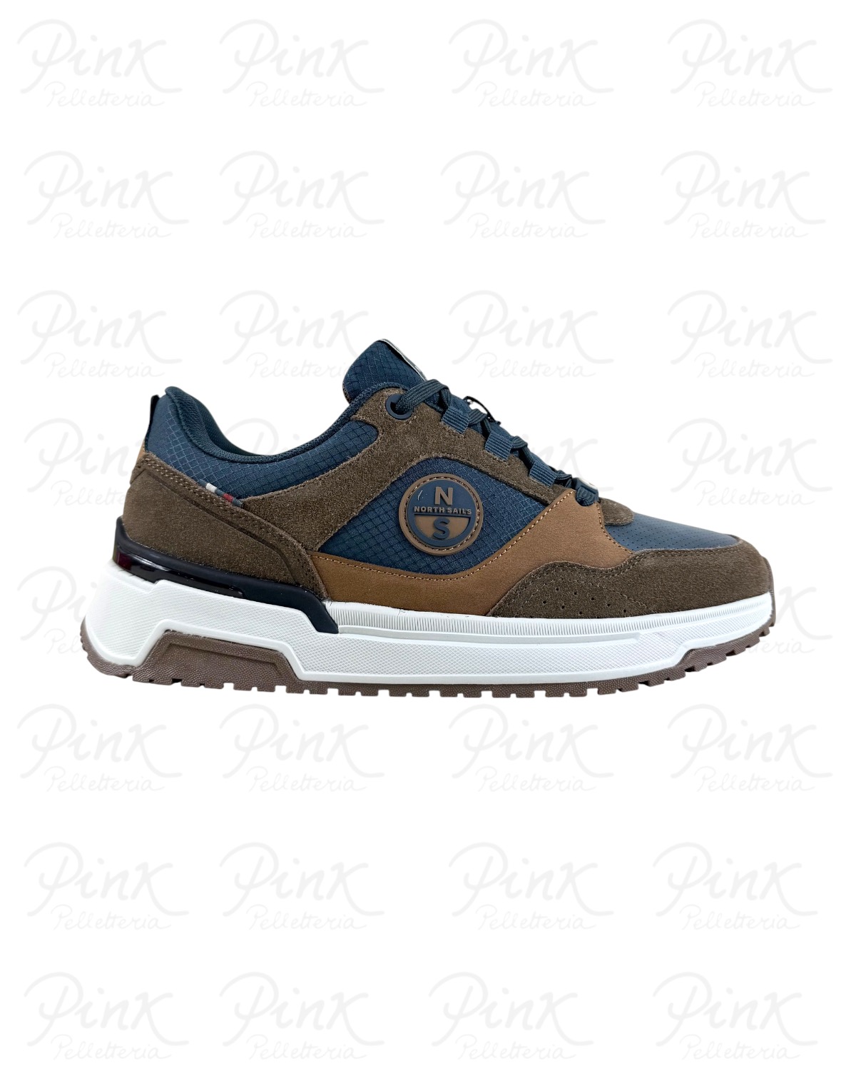NORTH SAILS Man Bowline Knot Sneaker M-NS62M102 812 Brown/Navy