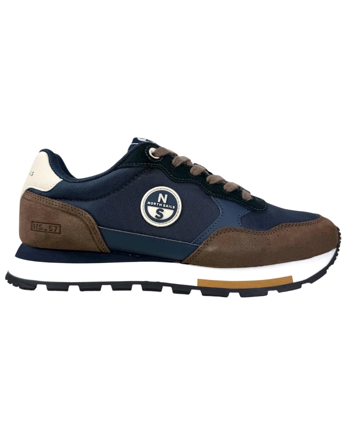 NORTH SAILS Man Rout Classic Sneaker M-NS25M114 828 Navy/Brown