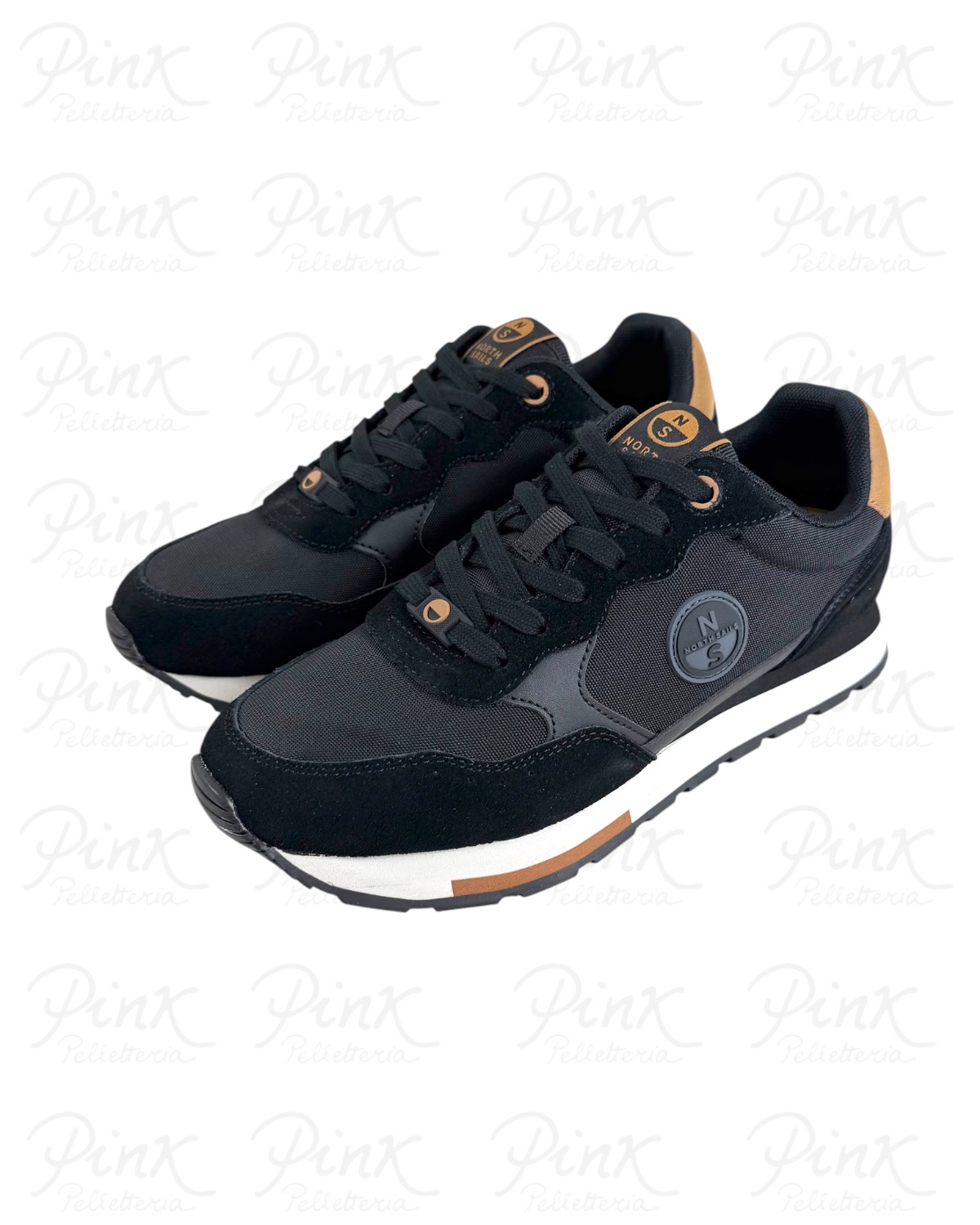 NORTH SAILS Man Route Classic Sneaker M-NS25M114 829 Black/Brown - immagine 3